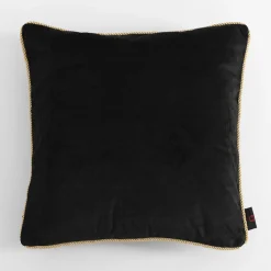 Poszewki I Poduszki Dekoracyjne|inny Poszewka welurowa czarna LILLE 60x60 cm