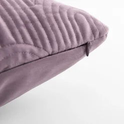 Poszewki I Poduszki Dekoracyjne|inny Poszewka welurowa geometryczna fioletowa JONES 45x45 cm