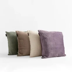 Poszewki I Poduszki Dekoracyjne|inny Poszewka welurowa geometryczna kremowa JONES 45x45 cm