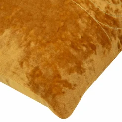 Poszewki I Poduszki Dekoracyjne| Poszewka welurowa musztardowa MONACO 45x45 cm