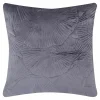 Poszewki I Poduszki Dekoracyjne| Poszewka welurowa szara DAPHNE 45x45 cm