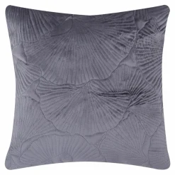 Poszewki I Poduszki Dekoracyjne| Poszewka welurowa szara DAPHNE 45x45 cm