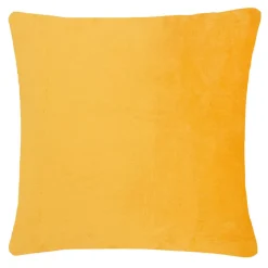 Estetica Poszewka welurowa z haftem żółta ANISE 45x45 cm
