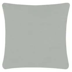 Poszewki I Poduszki Dekoracyjne|Estetica Poszewka welurowa z haftem jasnoszara ANISE 45x45 cm