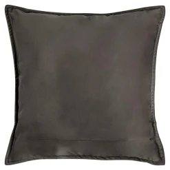 Estetica Poszewka welurowa z motywem roślinnym szara HERBS 45x45 cm