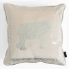 Poszewki I Poduszki Dekoracyjne|inny Poszewka ze słoniem biała DAIRA 45x45 cm