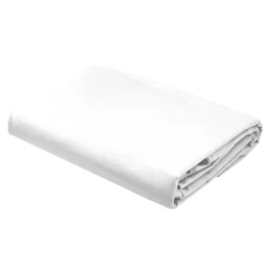 Prześcieradła| Prześcieradło bawełniane z gumką białe PURE 180x200 cm