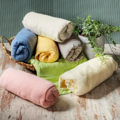 Prześcieradła|inny Prześcieradło JERSEY z gumką kremowe 220x200 cm