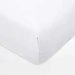 Prześcieradła|inny Prześcieradło jersey z gumką białe IVETTE 90x200 cm