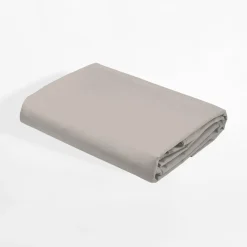 inny Prześcieradło satynowe z gumką beżowe PURE 140x200 cm