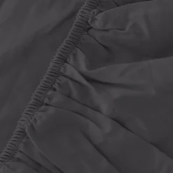 inny Prześcieradło satynowe z gumką grafitowe 220x200 cm