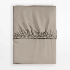 Prześcieradła|inny Prześcieradło satynowe z gumką taupe PURE 220x200 cm