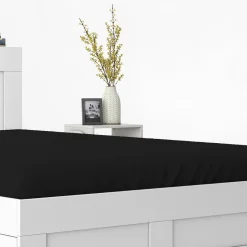 Prześcieradła|inny Prześcieradło satynowe z gumką czarne PURE 220x200 cm