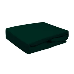 Prześcieradła|Darymex Prześcieradło z gumką butelkowa zieleń FROTTE 90x200 cm