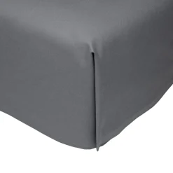 Prześcieradła|inny Prześcieradło z satyny bawełnianej ciemnoszare PERRY 160x220 cm