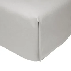 inny Prześcieradło z satyny bawełnianej beżowe PERRY 160x220 cm