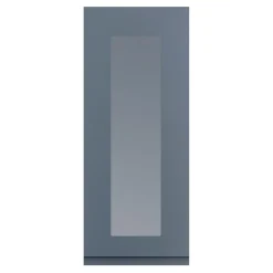 Qubik Przeszklony front drzwi PIANO PLUS 40x98 szary stalowy mat