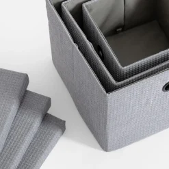 Dzieci inny Pudełko do przechowywania szare 19x19x16 cm