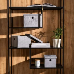 Przechowywanie|Pudełka I Pojemniki Do Przechowywania|inny Pudełko do przechowywania szare 24x24x18 cm