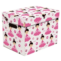 Dzieci Pudełko ozdobne tekturowe z pokrywką KSIĘŻNICZKI