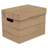 Pudełka I Pojemniki Do Przechowywania| Pudełko ozdobne tekturowe z pokrywką DESKA BRĄZ