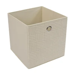 Pudełka I Pojemniki Do Przechowywania|inny Pudło do przechowywania składane beżowe 30x30x30 cm