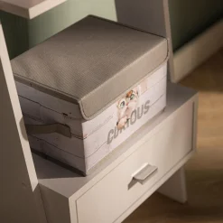 Dzieci inny Pudło do przechowywania szare 27x20x16 cm