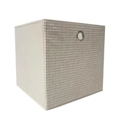 inny Pudło składane do przechowywania beżowe 30x30x30 cm