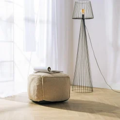 Dzieci Puf beżowy boucle TASSTI