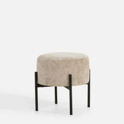 Pufy I Podnóżki|inny Puf beżowy LUPUN