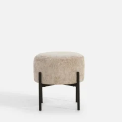 Pufy I Podnóżki|inny Puf beżowy LUPUN