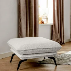 FN Design Puf biały MANDELLO PLUS