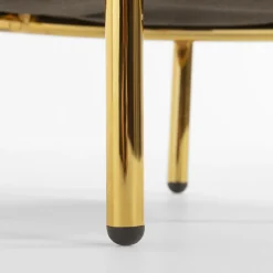 Pufy I Podnóżki| Puf boucle pomarańczowy KORI