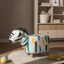 Pufy Dla Dzieci|Pufy I Podnóżki| Puf kolorowy zebra TREMY