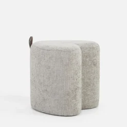 inny Puf mały serce jasnoszary ILLON