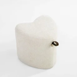 inny Puf mały serce kremowy ILLON