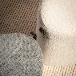 inny Puf mały serce szary ILLON