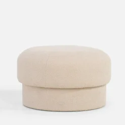 inny Puf okrągły boucle kremowy IQOMO