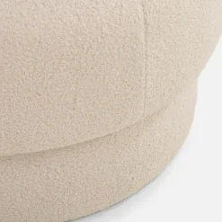 inny Puf okrągły boucle kremowy IQOMO