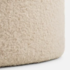 inny Puf okrągły boucle kremowy IQOMO