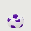 Pufy Dla Dzieci|Pufy I Podnóżki| Puf piłka biało-fioletowy SPORT L