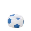 Pufy Dla Dzieci|Pufy I Podnóżki| Puf piłka biało-niebieski SPORT L
