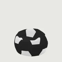 Dzieci Puf piłka czarno-biały SPORT M