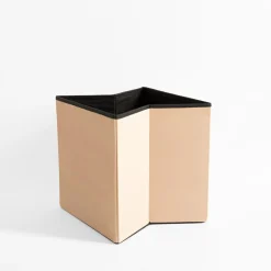 Pufy I Podnóżki| Puf składany beżowy 38x37.5 cm