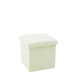 Pufy I Podnóżki| Puf składany biały 38 cm