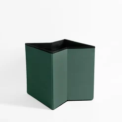 Pufy I Podnóżki| Puf składany zielony 38x37.5 cm