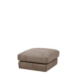 Pufy I Podnóżki|Designwerk Puf skórzany PARMA