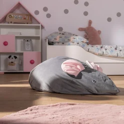 Pufy Dla Dzieci|Pufy I Podnóżki| Puf szary MYSZ L