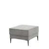 Pufy I Podnóżki| Puf tapierowany szary TERRA