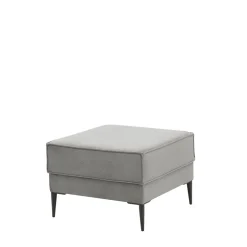 Pufy I Podnóżki| Puf tapierowany szary TERRA